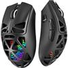 TZMRIT Aula SC620 - Mouse da gioco senza fili con tasti macro programmabili (BK) | Tasti a scatto rapido automatico, tri-modalità 2,4 GHz/USB-C/BT5.3, sensore PAW3311, 12000 DPI, 7 pulsanti programmabili