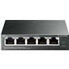 TP-Link TL-SG105PE - Switch PoE LAN Gigabit Managed a 5 porte con 4 porte PoE+ (65 Watt, IEEE-802.3af/at, configurazione semplice, IGMP, QoS, VLAN, senza ventole)