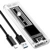 Ignara Custodia SSD M.2 SATA NGFF USB C Mini adattatore M2 Sata senza strumenti 5 gbps per compatibile con Ngff 2230 2242 2260 2280 B / B+m Key, trasferimento rapido, installazione senza attrezzi non