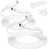 Itramax Cavo Prolunga Piatto 12V DC 3M/10FT 2 Pezzi 5,5mmx2,1mm Barrel | DC5521 Maschio a Femmina Spinotto Jack Cavo Alimentazione per CCTV IP Cam,DVR,NVR,Router,Striscia LED,TP-Link Tapo C200 C310