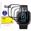 X-Dision [3 Pezzi Pellicola Protettiva Compatibile con Fitbit Versa 4,[Resistente ai Graffi][3D Curved Full Cover] Pellicola Protettiva per Fitbit Versa 4