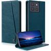 laddutoi Cover per Motorola Moto G86 5G, Antiurto Flip Case, Blu | Custodia in Pelle PU, Slot per Scheda, Supporto Stand, Magnetica, Libro Portafoglio, Wallet Cover per Moto G86 6.67" 2025