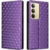 Generico DayQiQiPu Cover per Realme C75 4G RMX3941 (6,72 Pollici) Custodia in pelle PU con Motivo a cubi 3D Chiusura Magnetica Caso portafoglio a conchiglia con supporto, Viola
