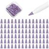 YBSUCLD 100 guaine per punta in silicone per Apple Pencil 1/2/Pro/USB-C | Include 100 guaine per punta in silicone + 2 guaine per impugnatura, antiscivolo e silenziose per Apple Pencil iPad