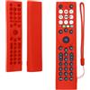 kwmobile Custodia Silicone Telecomando Compatibile con Hisense ERF2B38H / ERF2K38H /ERF2F38H Cover - Guscio Protettivo Telecomando Antiscivolo - Rosso