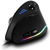 zelotes Mouse Verticale Ergonomico Cablato con Joystick,10.000 DPI,11 Pulsanti Programmabili,Illuminazione RGB, Mouse Gaming con Filo Ottico USB per PC,Mac,Laptop,Nero