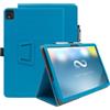 INSOLKIDON Compatibile con HMD T21 10-INCH Tablet Custodia protettiva in pelle Cover con Funzione di Supporto, Auto Svegliati/Sonno,Cover Protezione in PU Pelle (Azzurro)