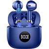 Jxrev 2026 - Cuffie wireless Bluetooth 5.4, 40H | HiFi stereo, 4 ENC, microfoni con cancellazione del rumore, cuffie wireless, ricarica rapida USB-C, auricolari impermeabili