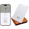 XTVTX Tracker per portafogli Android, scheda sottile da 2 mm, compatibile con Google Find Device (solo Android), impermeabile IP68, ricarica wireless, per valigia/borse, bianco