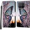 Salanheo Cover per Xiaomi 17T Pro, Ali farfalla | Portacarte, Chiusura Magnetica, Flip Case, Antiurto Custodia, Funzione Stand