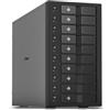 FANTEC 10x USB3.2 Gen2 10G hard disk docking station for 10x SATA 3.5/2.5 inch SSDs and HDDs. Transfer rates up to 10Gbit/sec, no tools required, 2x USB cable. Metal housing black