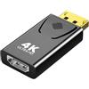 Generic Adattatore Display Port HD - Cavo HD 4K60hz,Adattatore USB HD, HD, connettori placcati oro per video, gioco consente di collegare