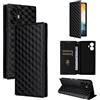 BELLA BEAR Custodia per Telefono TCL K70 NxtPaper 5G-Nero | Portafoglio con Magnetico, Funzione Kickstand, Cassa Flip del Telefono Cellulare, Protettivo a Prova di Urti