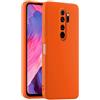 HULLIN Custodia per Telefono in Silicone Colorato, Adatta per Redmi Note 8 Pro (6.53) - Arancia