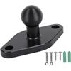 Leenconghui Adattatore in lega di alluminio AMPS a sfera da 17 mm, base per piastra a sfera per montaggio trapano soddisfa il modello di foro AMPS standard del settore, compatibile con Garmin Nuvi Dezl Drive