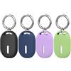MIRPARVA Silicone Porta Compatibile con Xiaomi Smart Tag, Portachiavi Custodia per Xiaomi Smart Tag, Cover per Chiavi, Bagagli, Zaini o Collari per Animali Domestici (4 colorati A)