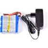 AFTERTECH PACCO BATTERIA PILA 24V 2000mAh 2Ah RICARICABILE AL LITIO 70x70x38mm 6s1p 25,2v G2D4