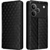 Generico DayQiQiPu Cover per Realme P4 Pro 5G RMX5322 (6,8 Pollici) Custodia in pelle PU con Motivo a cubi 3D Chiusura Magnetica Caso portafoglio a conchiglia con supporto, Nero
