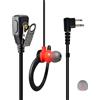 HYSHIKRA Cuffia per walkie talkie a 2 pin con microfono e PTT | compatibile con Motorola DP1400 CP040 GP300 GP88 Auricolare radio bidirezionale