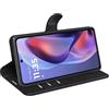 Kezaizhe Custodia per Moto G05 4G PU Pelle Wallet Protettivo Cellulare Flip Cover per Motorola Moto G05 E15 G 05 a Portafoglio Telefono con Magnetica (Nero)