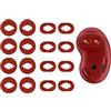 IiEXCEL Galaxy Buds Live - Cuscinetti adattatori per auricolari, 8 paia di ricambio S/L, 2 dimensioni, compatibili con Samsung Galaxy Buds Live 2020, rosso