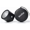 Godox H200R Ring Flash Head for Godox AD200 AD200Pro, 200W with Modeling Lamp Spiral Flash Tube for Natural and Soft Light