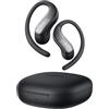 SHOKZ OpenFit Air 2 Auricolari Open-Ear, superleggeri, confortevoli, Nero | Bluetooth 6.1, tascabili, 36 h di riproduzione, resistenza IP55, bassi profondi, allenamenti ed escursioni, controllo preciso
