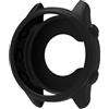 MGUEIAO 2 Pezzi Cover Compatibile con Garmin Forerunner 255, Morbido Silicone Antiurto Custodia, Leggera - Black