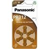 Panasonic P312 Pile per apparecchi acustici, 120 pezzi, marrone, 1,4 V, zinco aria, PR41