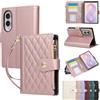 Vaitasy Custodia per Samsung Galaxy Z Fold8 Oro Rosa | Pelle PU Cerniera Custodia a Portafoglio per Galaxy Z Fold 8 Custodia con Magnetica Flip Stand Case Cover