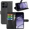BOCTECH Cover a Libro in Pelle per OnePlus Nord 6, Nero | Custodia Portafoglio, Pelle Sintetica, Silione, Porta Carte, Chiusura Magnetica, Supporto Pieghevole, Antiurto Flip Case