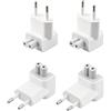 VCREEN Adattatore AC spina per MacBook A-pple, confezione da 2 pezzi, alimentatore di rete compatibile con lPhone lPad lPod M acBooks Pro lBooks Spina Europa universale EU Plug adattatore di ricarica