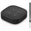 VANCLE Caricatore per Fitbit Versa 4 / Versa 3 / Fitbit Sense 2 / Sense, adattatore di ricarica magnetico con porta USB C, caricatore wireless portatile (nero)