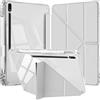 YeaQuelior Custodia per Galaxy Tab S8 Plus /S7 FE /S7 Plus 12,4, Grigio | con S Pen Holder,Auto Sonno/Sveglia Sottile Folio Stand Protettiva Tablet Cover