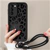 AICISINGN Custodia per Samsung Galaxy S22 Plus Custodia per cellulare con cordino per braccialetto, custodia protettiva con catena per cellulare con motivo leopardato estetico con cordino per