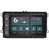 Jf Sound car audio system Autoradio Custom Fit per Volkswagen Android GPS Bluetooth WiFi Dab USB Full HD Touchscreen Display 9
