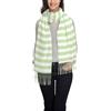 Hnnkloy Strisce di caramelle verde pallido e bianche,Sciarpa in cashmere imitazione moda da donna, scialle leggero con nappe 197x72 cm