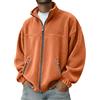 Prhicd Felpa Uomo Mezza Zip Senza Cappuccio in Pile Pullover Mezze Stagioni Sport | Felpe Leggera Maglioni Termica Casual Caldo Oversize Trekking Sportiva Casa Palestra Jogging Sweatshirt Autunno e Inverno