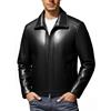 Generico Giacca Casual in Pelle con Design a Capospalla Elegante Versatile per Uso Quotidiano e Occasioni Speciali Tessuto Resistente e Confortevole