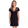 Selente Sweet Dreams Camicia da Notte/Vestaglia Donna a Maniche Corte, Made in EU