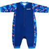 Gogokids Costume da bagno termico per bambini da 0 a 3 anni, con cerniera frontale, con fodera in pile, a maniche lunghe, per bambini, ragazzi e ragazze, per nuoto, spiaggia e giochi in acqua
