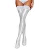 FEOYA Calze autoreggenti da donna, sexy, in pizzo, calze in nylon, oleose, lucide, autoreggenti, per donne e donne, biancheria intima lucida per feste, club, cosplay