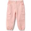 OVS Kids Pantaloni Cargo Baggy in Puro Cotone Rosa da Bimba