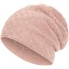 Compagno caldo berretto foderato berretto invernale beanie modello intessuto con soffice fodera interna in pile
