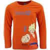 E plus M Dragonball Super Goku - Maglietta a maniche lunghe per bambini, con licenza ufficiale, 100% cotone, taglie 104-152, arancione o grigio