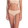 EGI Bipack 2 Slip Donna in Cotone Elasticizzato Taglio Vivo - Mutande Senza Cuciture Invisibili Morbide - Bianco Nero Blu Grigio Art. 3152