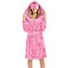 Generico Camicia da Notte in Flanella per Donna con Maschera per Occhi, Cozy Rube Pellicciata e Calda per Inverno con Cappuccio, Fluffy Abbigliamento da Letto