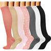 DRESHOW Calze a Compressione Graduata per Uomo E Donna Calze Elastiche Sportive per Atletica, Corsa, Viaggi Volo, Ciclismo