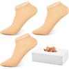 Mepase Calzini monouso in nylon alla caviglia Slip-on | Calzini trasparenti per l'igiene, con parte superiore elastica, ideali per negozi di scarpe, ospiti, spa, saloni termali