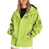 Generico Giacca antipioggia Donna trench Impermeabile Leggera Trekking Con Cappuccio Giubbotto Vento Running Curvy Raincoat Giubbino Antipioggia primaverile Giubbino Sportiva Waterproof Pioggia Windbreaker